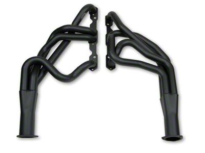 Hooker BlackHeart 1-3/4-Inch Super Competition Long Tube Headers; Black Painted (55-57 Small Block V8 150, 210, Bel Air)