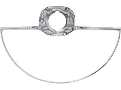 Horn Ring - 2 Spoke Steering Wheel - Chrome - Ford