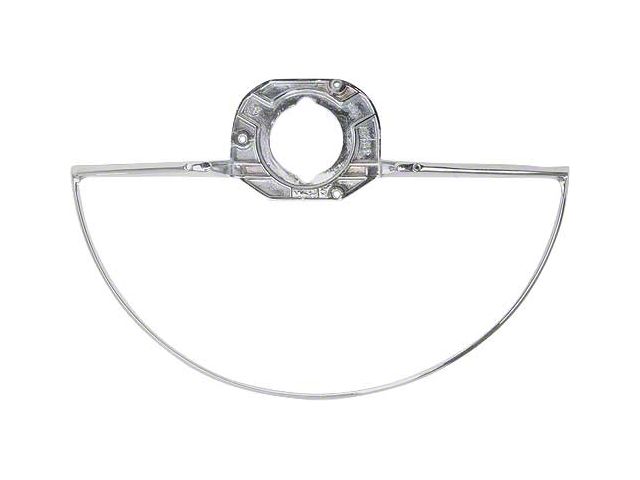 Horn Ring - 2 Spoke Steering Wheel - Chrome - Ford