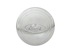 Hub Cap - Ford Embossed - Stainless Steel - 5-3/4 - 4 Cylinder Model B (1932-1933 Ford Car)