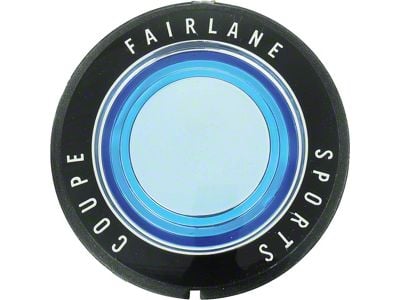 Hub Cap Plastic Insert - Blue - Fairlane Sports Coupe