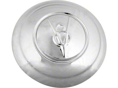 Hub Cap - V8 Embossed - Stainless Steel - 5-3/4 - Ford Passenger