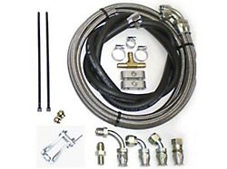 Hydratech Braking Systems Optional Power Steering Line Set for Hydraulic Brake Assist Unit; 4-Foot (77-82 Corvette C3 w/ Late GM Short Master Cylinder Pushrod)