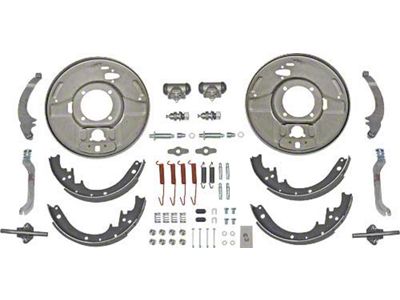 Hydraulic Brake Rear Backing Plates - With Internal Emergency Brake Hardware - Ford - USA Made