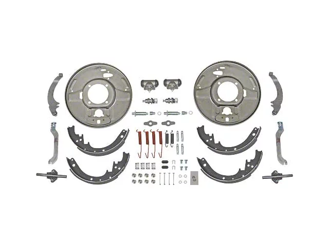 Hydraulic Brake Rear Backing Plates - With Internal Emergency Brake Hardware - Ford - USA Made