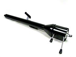 Ididit Camaro Steering Column, Black, For Cars With Floor Shift Transmission 1967-1968