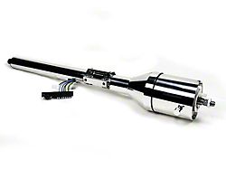 Steering Column, Chrome, For Cars With Floor Shift Transmission (67-68 Camaro)