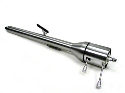 Ididit Camaro Steering Column, Paintable Steel, For Cars With Floor Shift Transmission 1967-1968