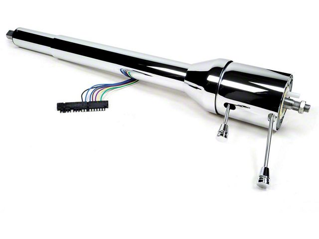 Ididit Camaro Steering Column, Right Hand Drive, Black, For Cars With Floor Shift Transmission 1969