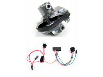 IDIDIT Rear Steer Steering Column Installation Kit with Wiring Harness (65-66 Impala)