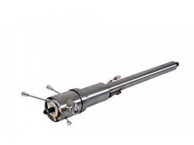 IDIDIT Tilt Floor Shift Steering Column with Keyed Ignition; Paintable Steel (71-76 Caprice, Impala)