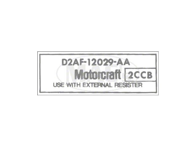 Ignition Coil Decal - Mercury