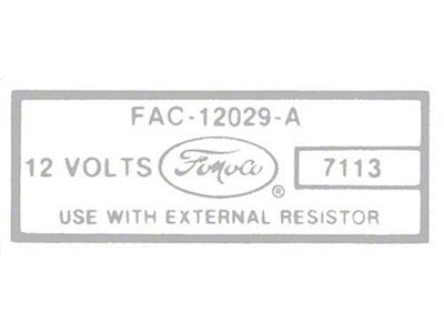 Ignition Coil Decal - Mercury