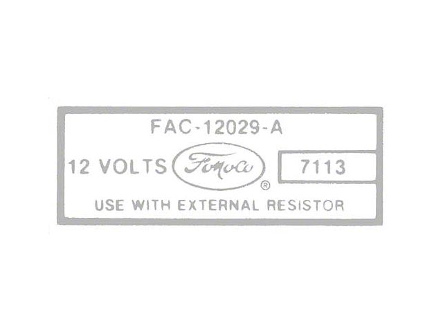 Ignition Coil Decal - Mercury