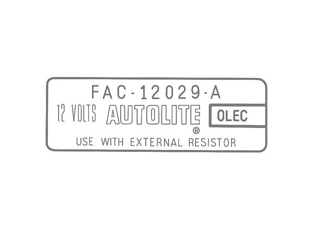 Ignition Coil Decal - Mercury