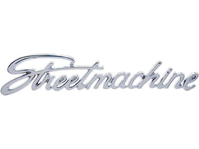 II Street Machine Script Emblem, Chrome, 1962-1979