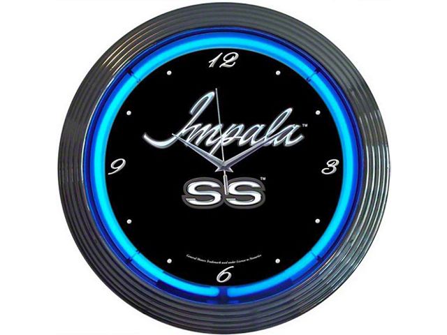 Impala Clock, Blue Neon, Impala SS Design