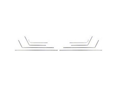 Impala SS Door & Rear Side Panel Molding Set, Convertible, Stainless Steel, 1965