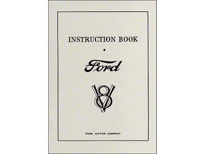 Instruction Book Ford V8 - 62 Pages
