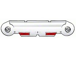 OPR Instrument Bezel Lens - With Warning Lights - Clear With Chrome Dial Centers - For Vehicles With Alternators - Falcon