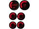 Intellitronix Red Complete Bargraph Gauge Set With Black Bezel