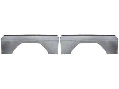 Interior Quarter Trim Panels - Pleated Design - Black
