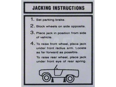 Jack Instructions Decal