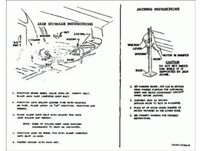 Jack Instructions - Mercury Convertible