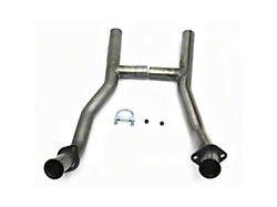 JBA 2.50-Inch H-Pipe; 409 Stainless Steel (64-73 260/289/302 V8 Mustang w/ JBA Shorty Headers & AOD Transmission)