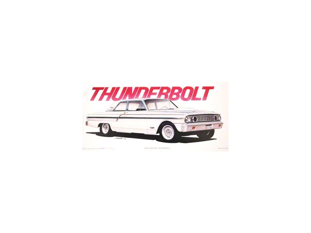 Jim Gerdom Signed & Numbered Print, Ford Thunderbolt, 1964