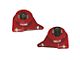 J&M Independently Adjustable Caster Camber Plates; Red (82-92 Camaro)