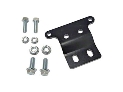 J&M 4L60/4L70 Transmission Crossmember Bracket; Black (98-02 Firebird)