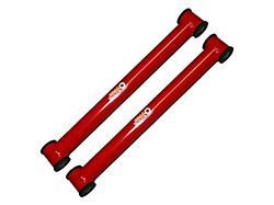 J&M Non-Adjustable Rear Lower Control Arms with 3-Piece Poly Ball Bushings; Black (82-02 Firebird)