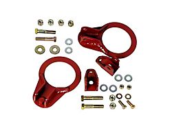 J&M Rear Upper and Lower Coil-Over Bracket Kit; Red (82-02 Firebird)