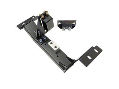 J&M TH400/T2004R Transmission Crossmember with Torque Arm Relocation Bracket; Black (98-02 Firebird)