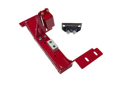 J&M TH400/T2004R Transmission Crossmember with Torque Arm Relocation Bracket; Red (98-02 Firebird)