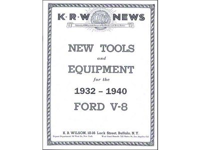 KRW News-New Tools & Equipment For The 1932-1940 Ford V8 - 24 Pages