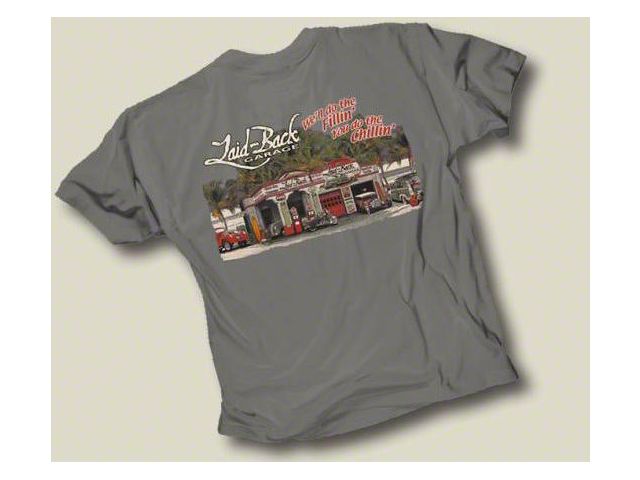 Laid Back Dream Garage T-Shirt, Grey