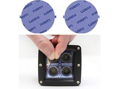 Lamin-X 5-Inch Round Fog Light Covers; Blue (67-69 Camaro)