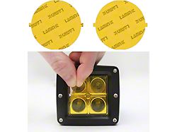 Lamin-X 5-Inch Round Fog Light Covers; Yellow (67-69 Camaro)