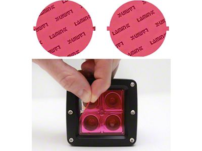 Lamin-X 5.75-Inch Round Headlight Covers; Pink (67-81 Camaro)