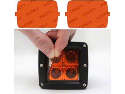 Lamin-X 5-Inch x 7-Inch Sealed Beam EURO Style Headlight Covers; Amber (84-96 Corvette C4)