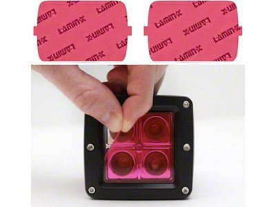 Lamin-X 5-Inch x 7-Inch Sealed Beam EURO Style Headlight Covers; Pink (84-96 Corvette C4)