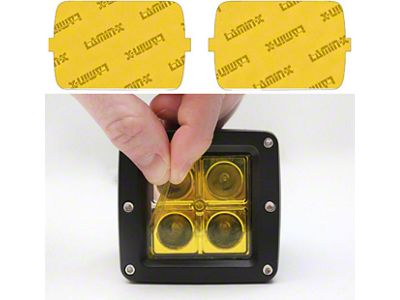 Lamin-X 5-Inch x 7-Inch Sealed Beam EURO Style Headlight Covers; Yellow (84-96 Corvette C4)