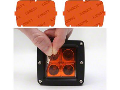 Lamin-X 5-Inch x 7-Inch Sealed Beam Headlight Covers; Amber (84-96 Corvette C4)