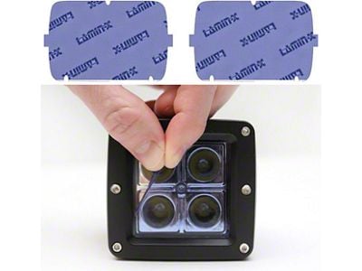 Lamin-X 5-Inch x 7-Inch Sealed Beam Headlight Covers; Blue (84-96 Corvette C4)