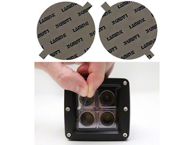 Lamin-X 7-Inch Round EURO Style Sealed Beam Headlight Covers; Tint (53-57 Corvette C1)