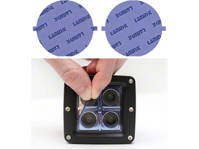 Lamin-X 7-Inch Round Headlight Covers; Blue (53-57 Corvette C1)