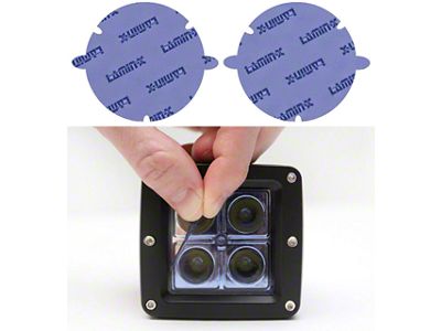 Lamin-X 7-Inch Round Sealed Beam Headlight Covers; Blue (53-57 Corvette C1)