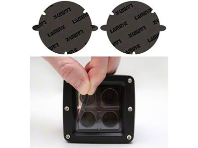 Lamin-X 7-Inch Round Sealed Beam Headlight Covers; Gunsmoke (53-57 Corvette C1)